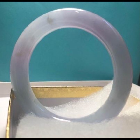 COPY - Genuine Burmese Lavender Jadeite Jade Bracelet Bangle 59mm 老坑A货翡翠手镯紫罗兰缅甸… - Picture 7 of 15